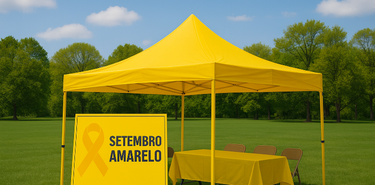 Setembro Amarelo: como estruturar suas campanhas de conscientização com tendas seguras e acolhedoras