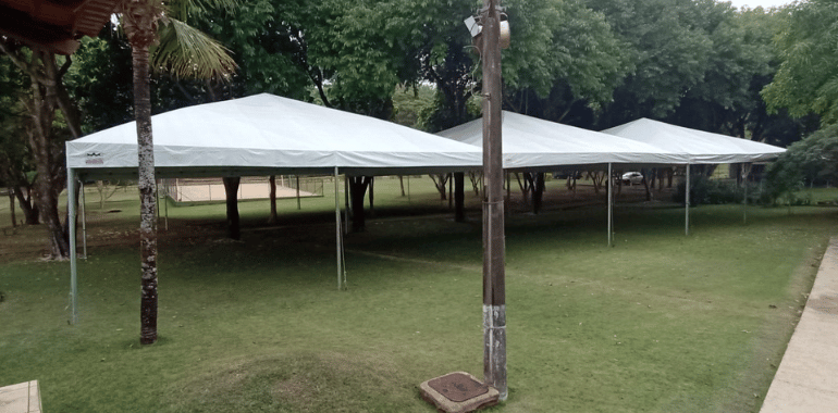 Tenda para obra: como garantir cobertura, segurança e eficiência no seu canteiro